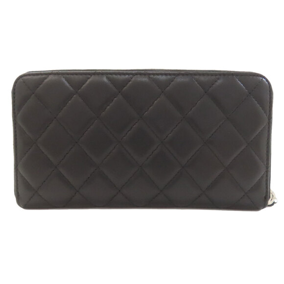 CHANEL Matelasse Silver Hardware Long Wallet (with Coin Purse) Lambskin Women's - Picture 2 of 16